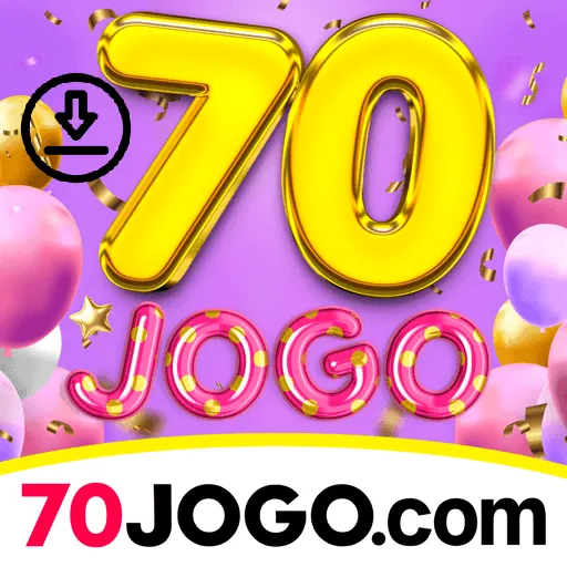 Banner destacando o app 70jogo disponível para baixar grátis