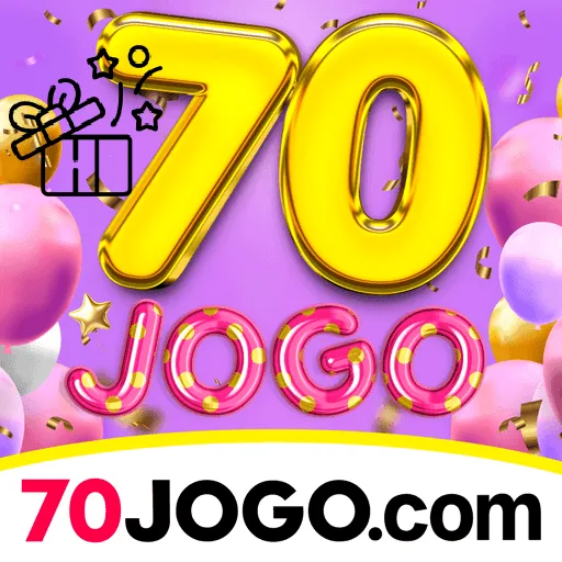 Imagem promovendo bônus 70jogo com recompensas imperdíveis.